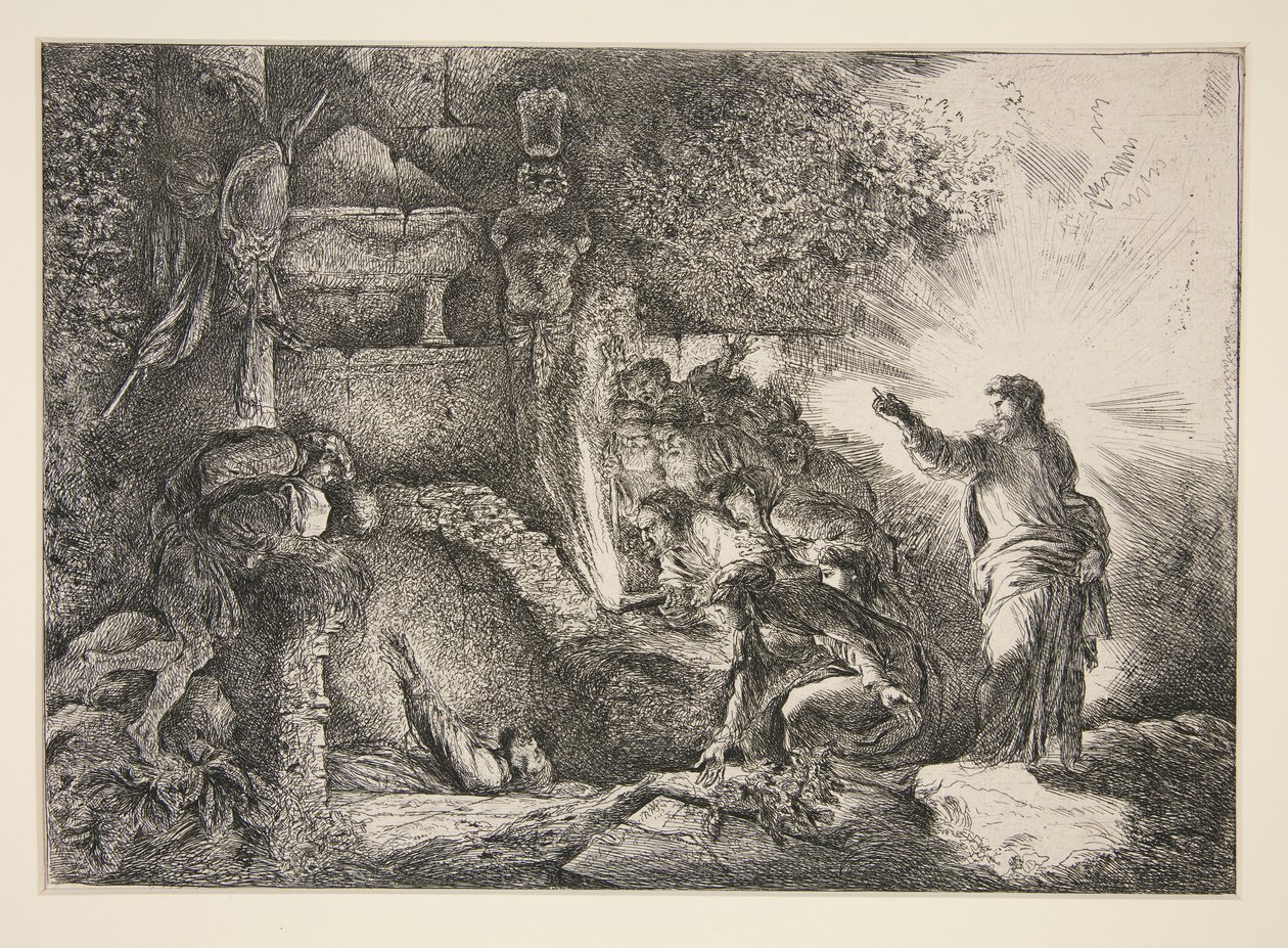 A Ressurreição de Lázaro de Giovanni Benedetto Castiglione