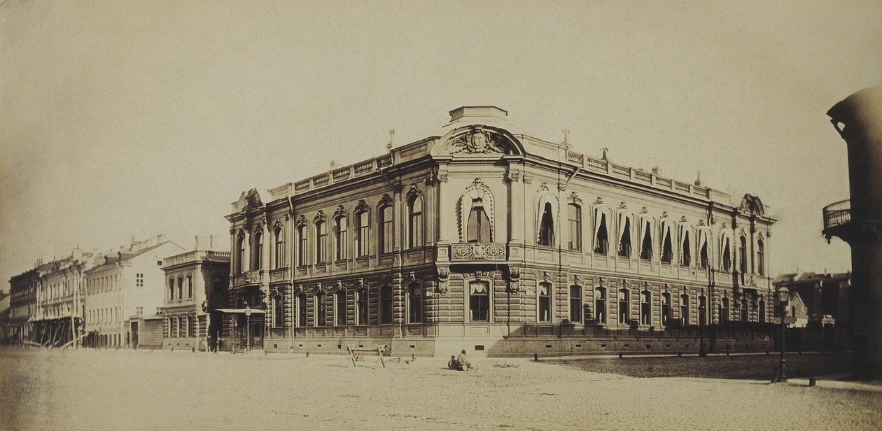 Palácio Stroganov em São Petersburgo, década de 1860 de Giovanni Bianchi