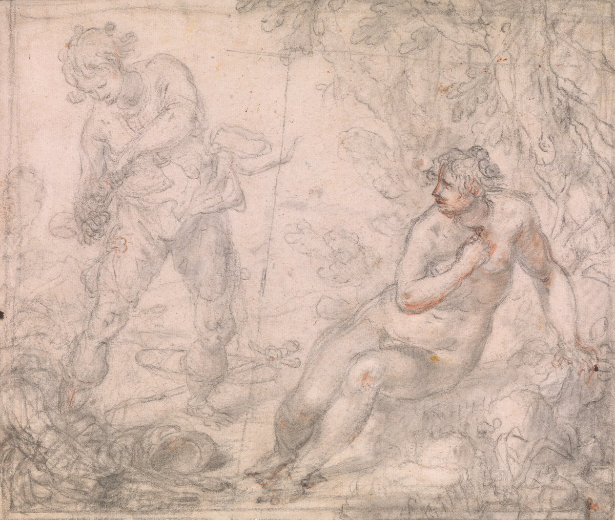 Ruggiero libertando Angélica de Giovanni Biliverti