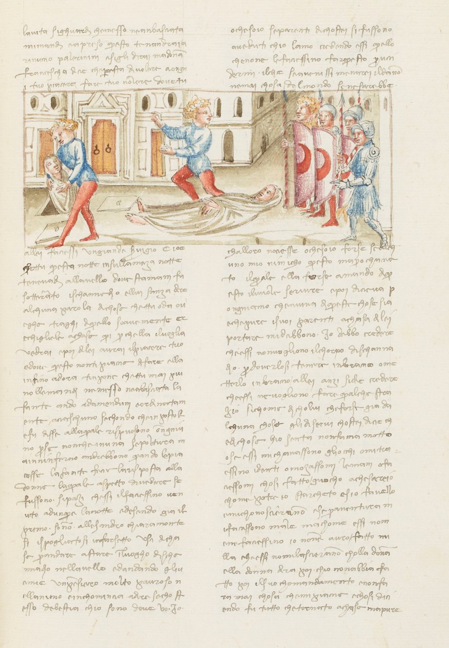 Decameron, Repetição do verso - Rinuccio Palermini no cemitério -Rinuccio Palermini fugindo da guarda , Nono dia, conto 1. de Giovanni Boccaccio