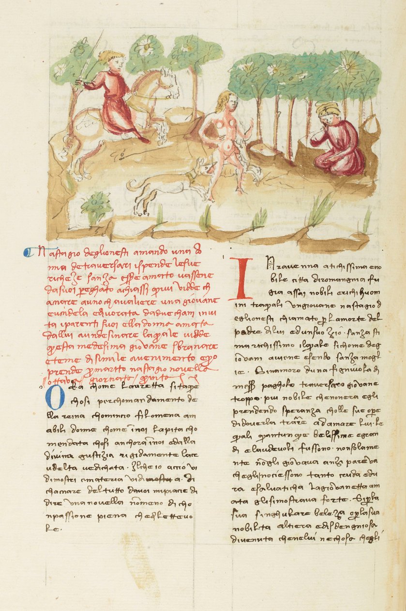 Decameron, A Caçada Infernal - Visão de Nastagio degli Onesti , Quinto dia, conto 8. de Giovanni Boccaccio