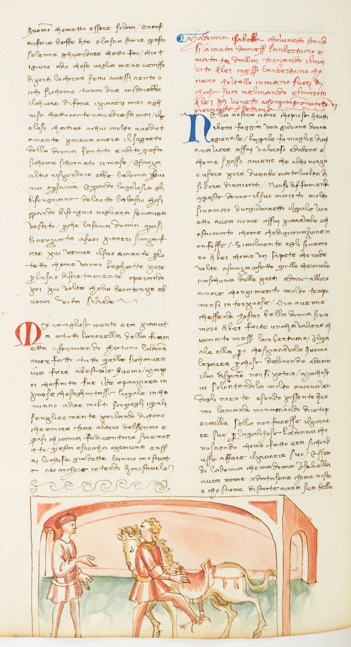 Decameron, La folle journée ; Lambertuccio e o marido de Isabel , Septième journée, conto 6. de Giovanni Boccaccio