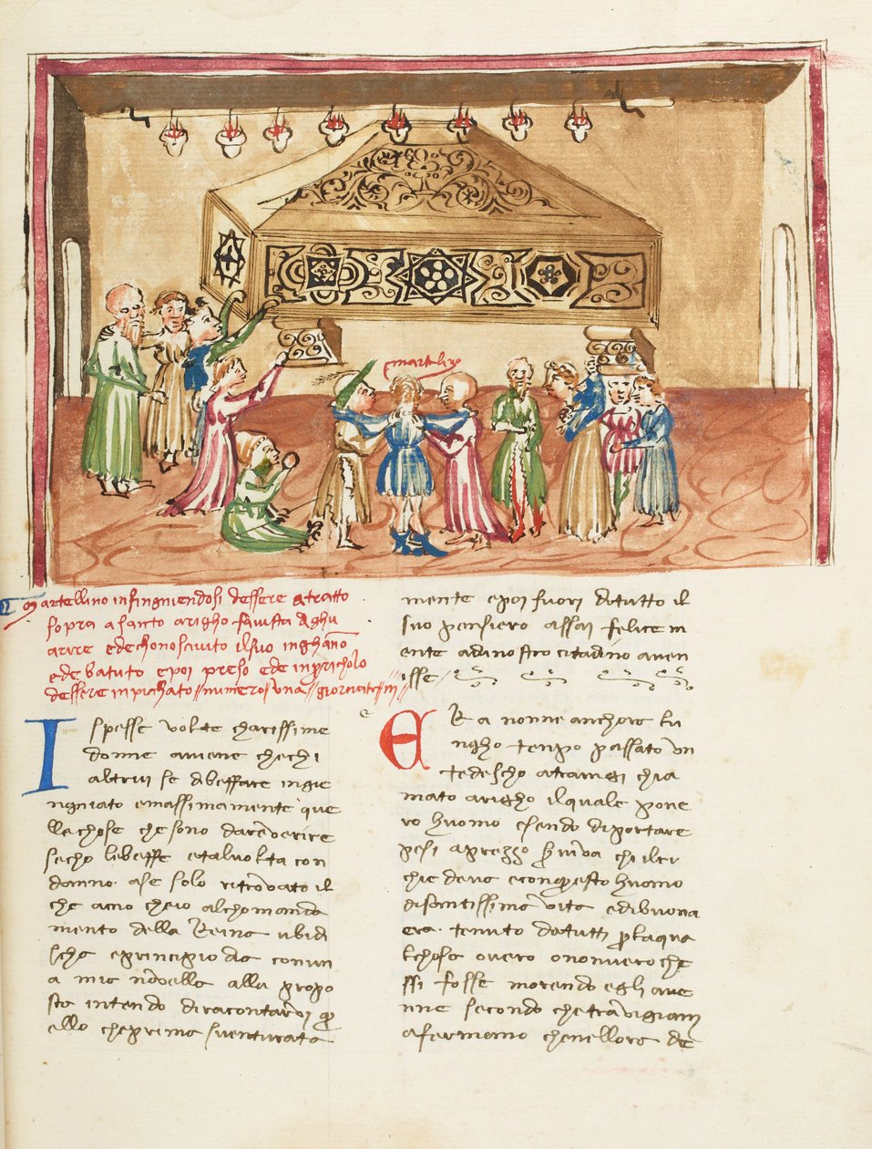 Decameron, La hart au col ; Martellino au tombeau de saint Henri de Trévise, Deuxième journée, nouvelle 1. de Giovanni Boccaccio