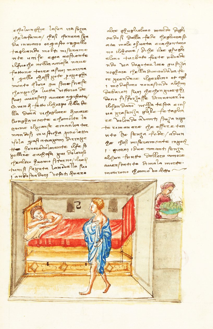 Decameron, A aluna - O sonho de Lisabetta, Quinto dia, conto 5 de Giovanni Boccaccio
