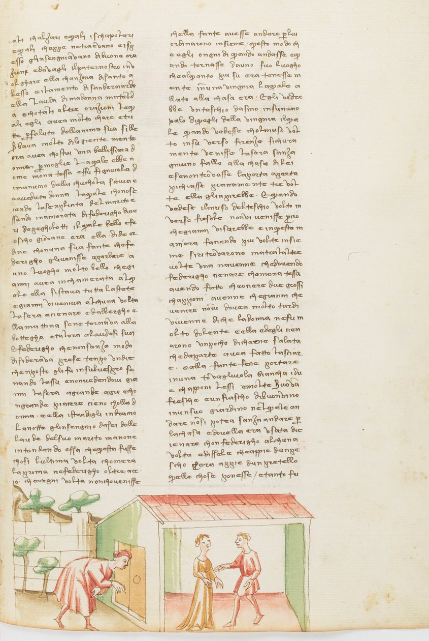 Decameron, O Fantasma - Tessa dalla Cuculia abusando de seu marido , Sétimo Dia, conto 1. de Giovanni Boccaccio