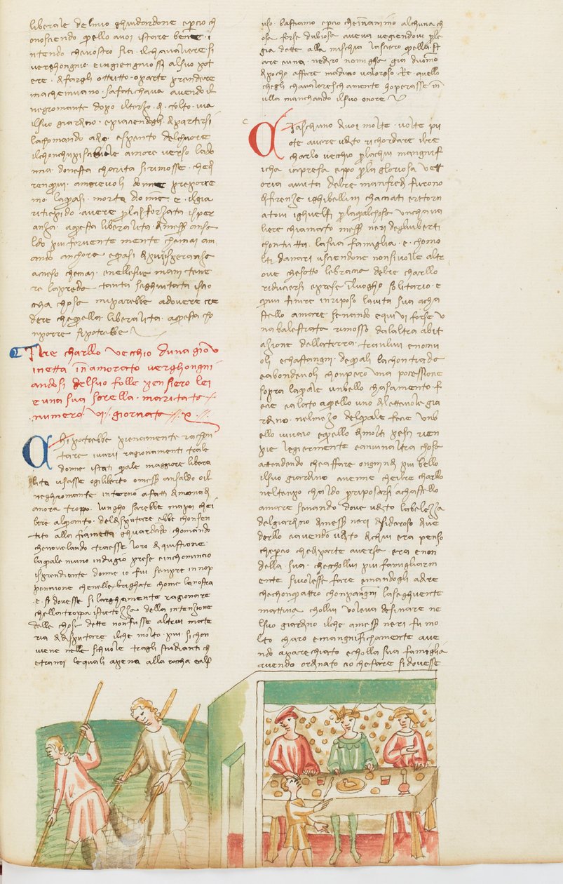 Decameron, As duas vitórias de Carlos - Carlos I de Nápoles convidado por Neri degli Uberti , Décimo dia, conto 6. de Giovanni Boccaccio