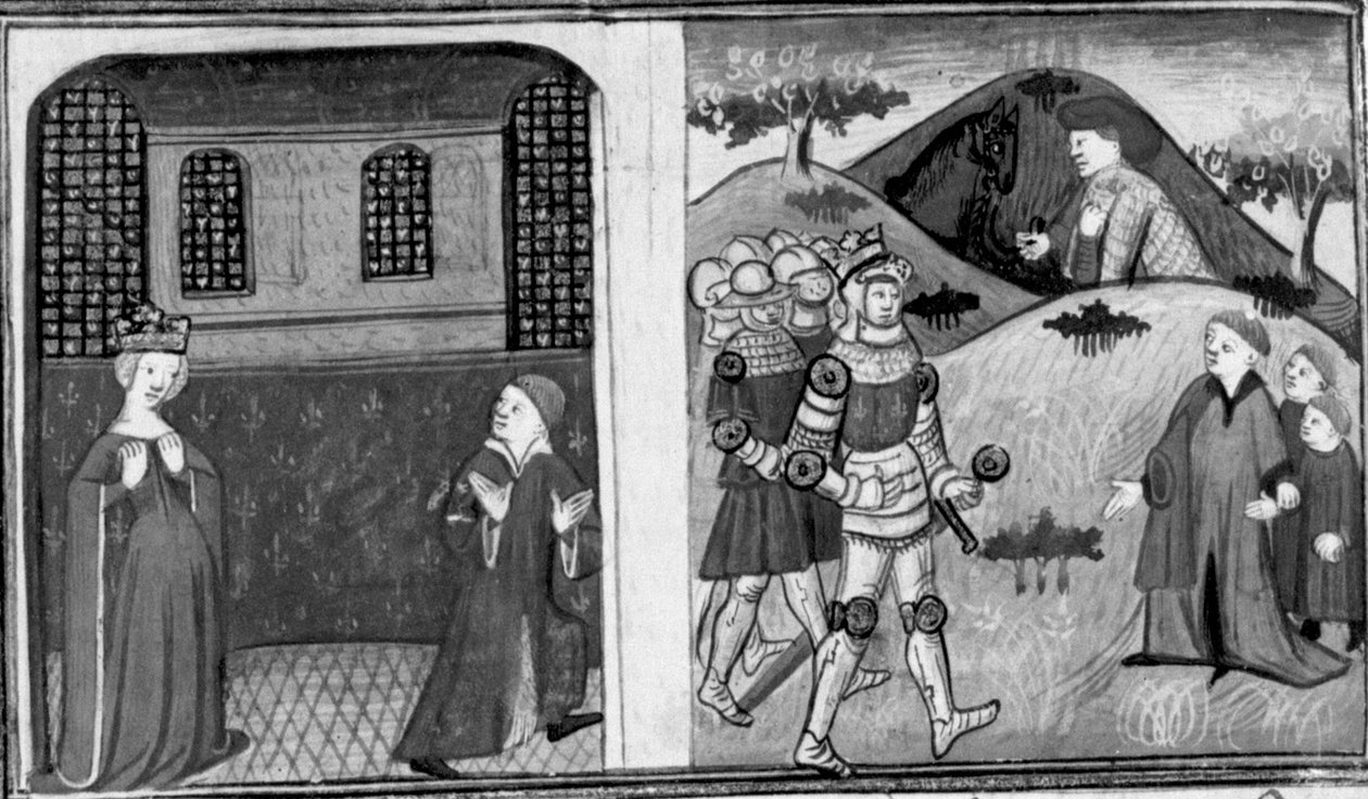 Decameron, A mulher do rei de França acusa o conde de Antuérpia; o conde reconcilia-se com o rei. Segundo dia, conto 8 de Giovanni Boccaccio