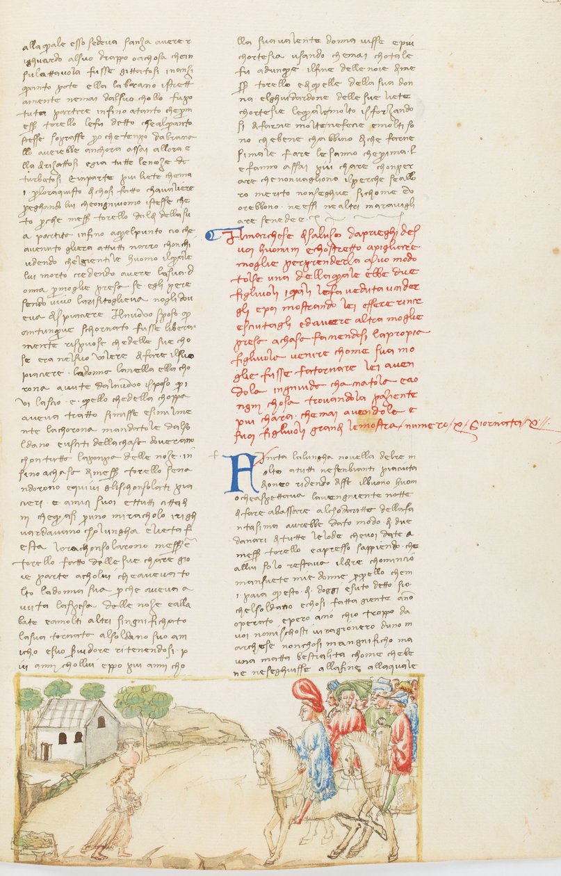 Decameron, Fisiologia do Matrimónio - Gualtieri di Saluzzo vai buscar Griselda, Décimo Dia, conto 10. de Giovanni Boccaccio
