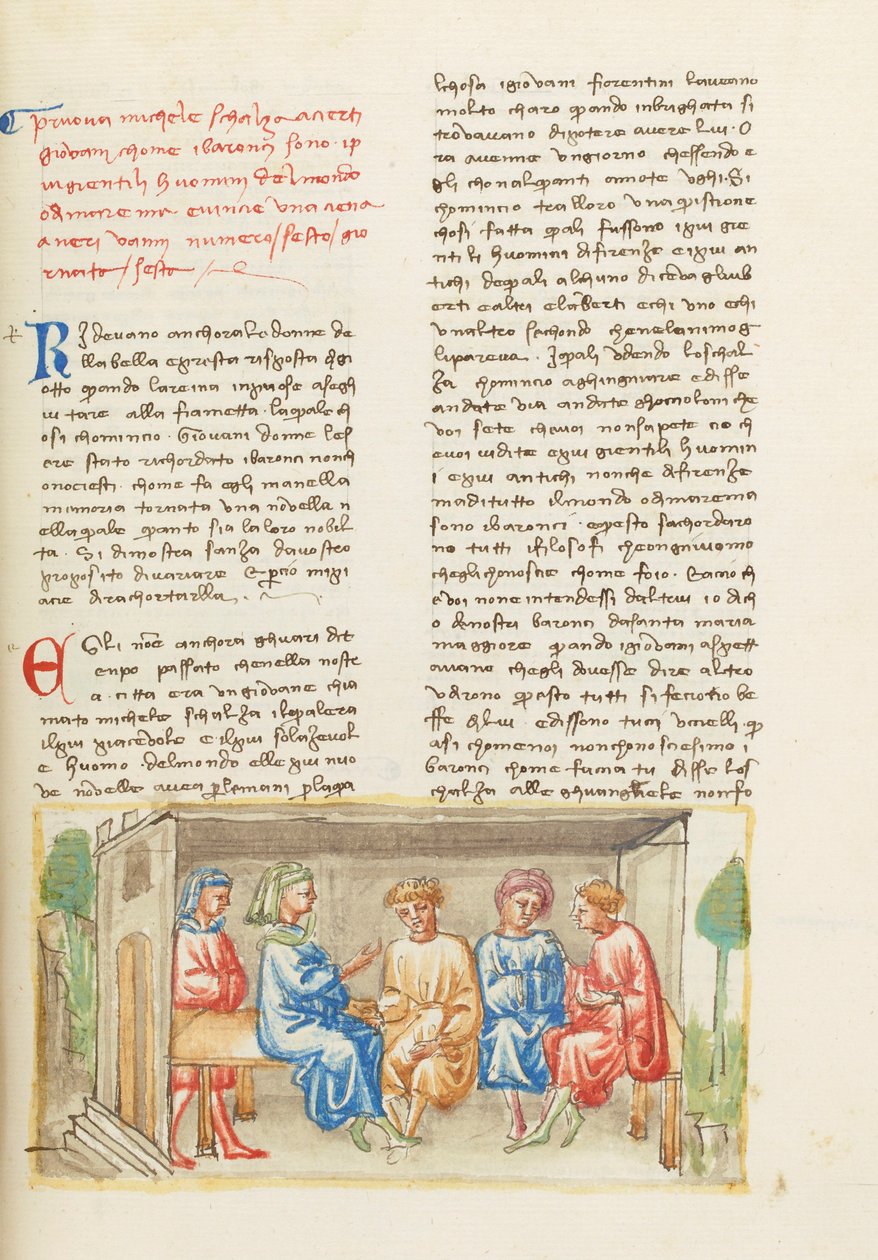 Decameron, Quando Deus ensinava a desenhar - Michele Scalza e os jovens , Sexto dia, conto 6. de Giovanni Boccaccio