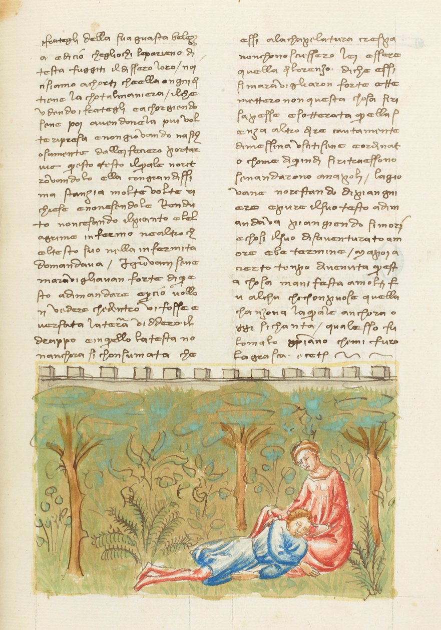 Decameron, Quarto dia, conto 6; premonição: Morte de Gabriotto. de Giovanni Boccaccio