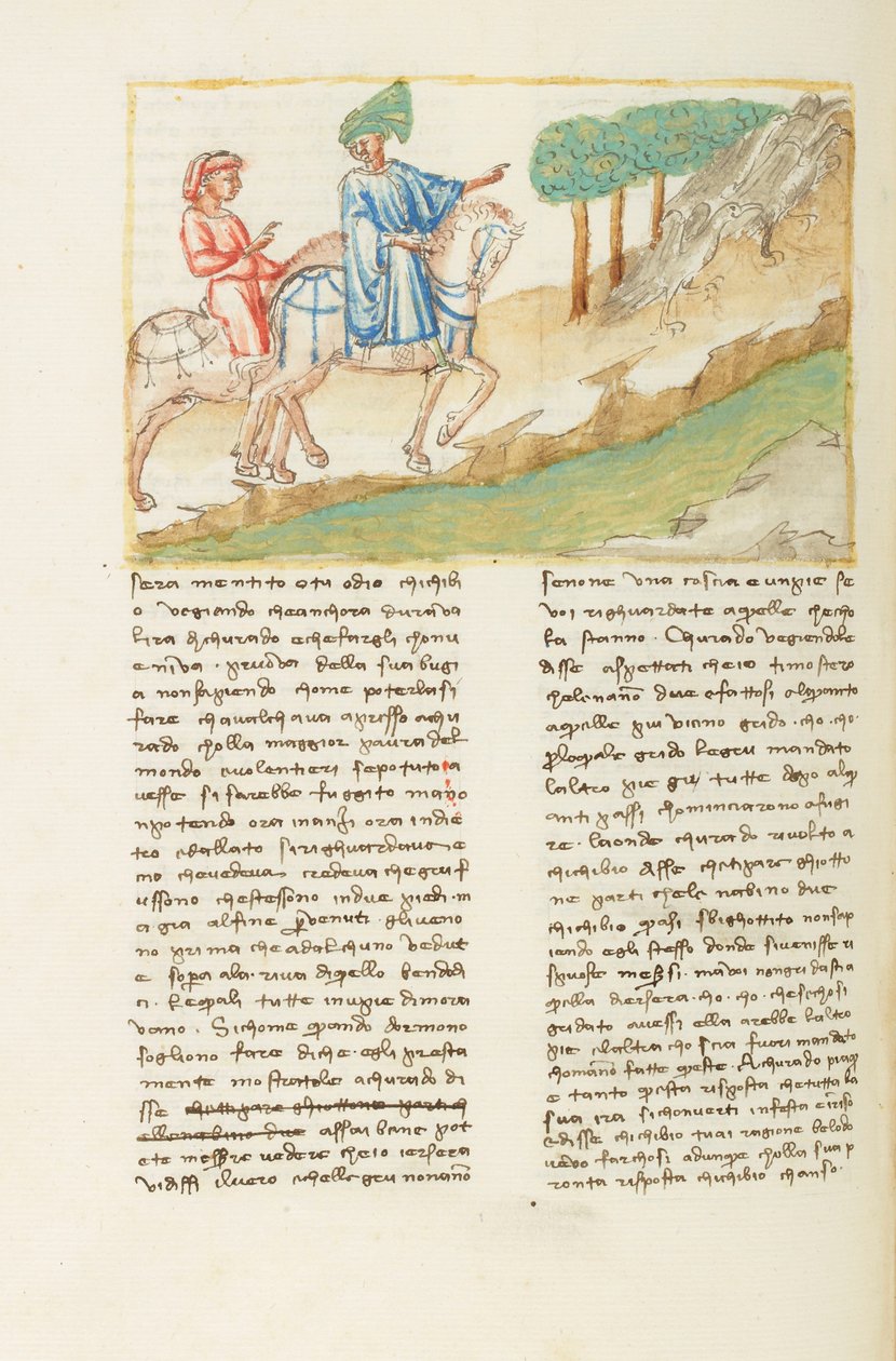 Decameron, Que um verdadeiro amigo é uma coisa doce - Chichibio, Currado e os grous, Sexto dia, conto 4. de Giovanni Boccaccio