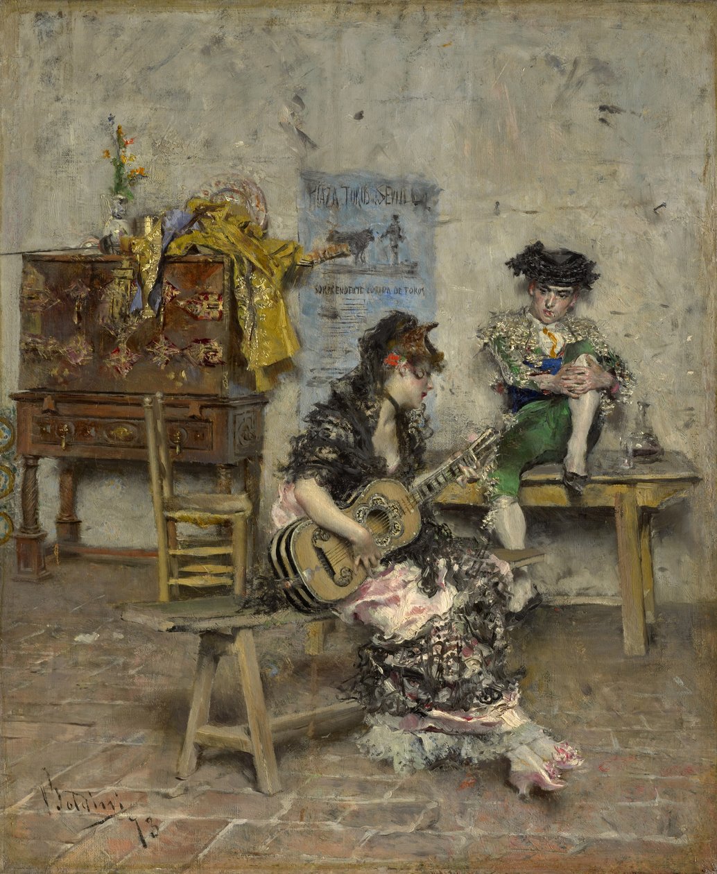 Um guitarrista, 1872 de Giovanni Boldini