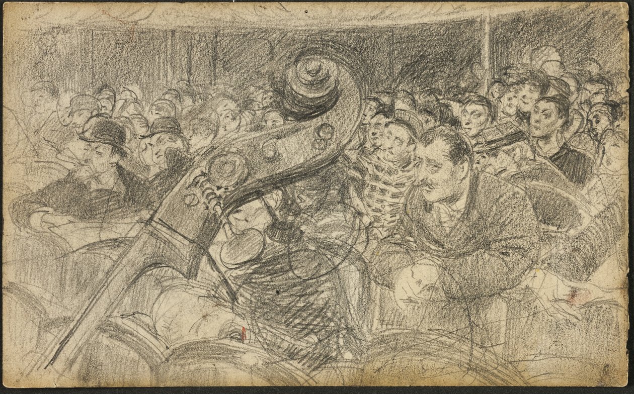 Audiência em um teatro parisiense II de Giovanni Boldini