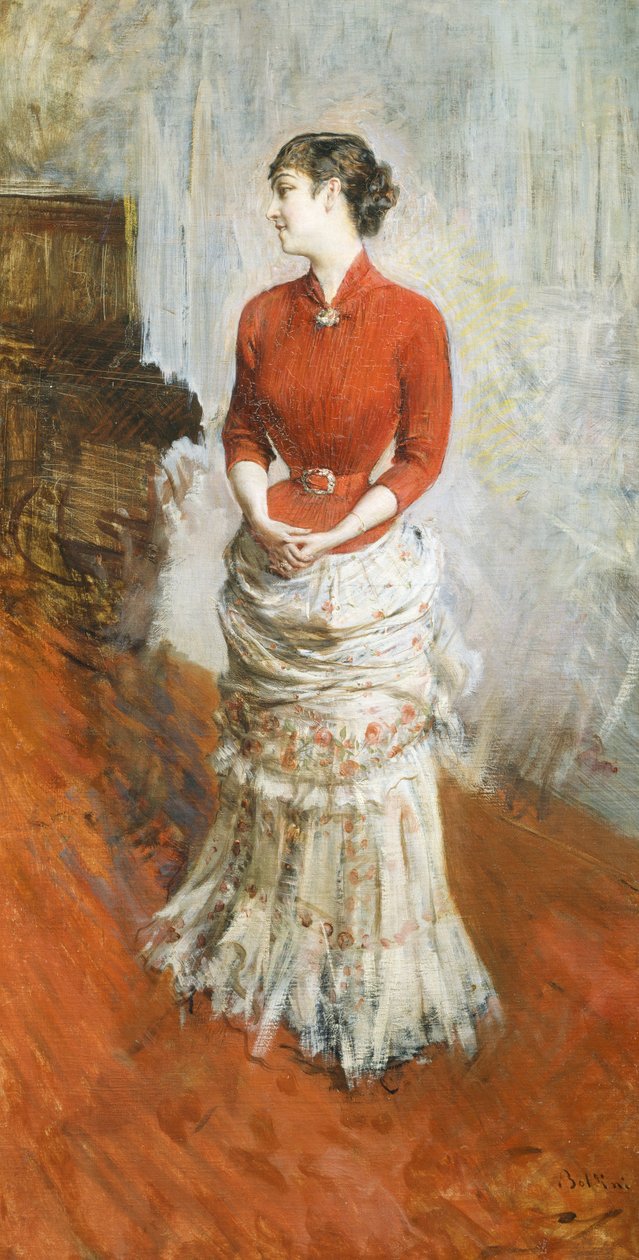 Condessa de Rasty, por volta de 1878, de Giovanni Boldini (1842-1931), óleo sobre tela de Giovanni Boldini