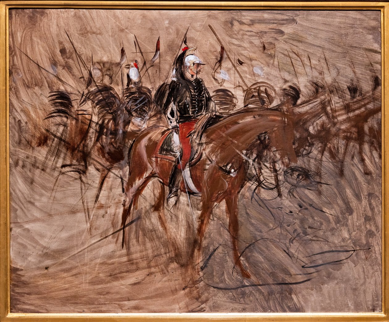 Dragões a cavalo de Giovanni Boldini