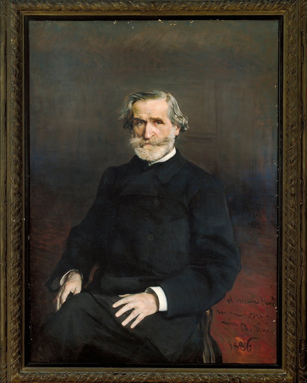 Itália, Retrato do compositor italiano Giuseppe Verdi de Giovanni Boldini