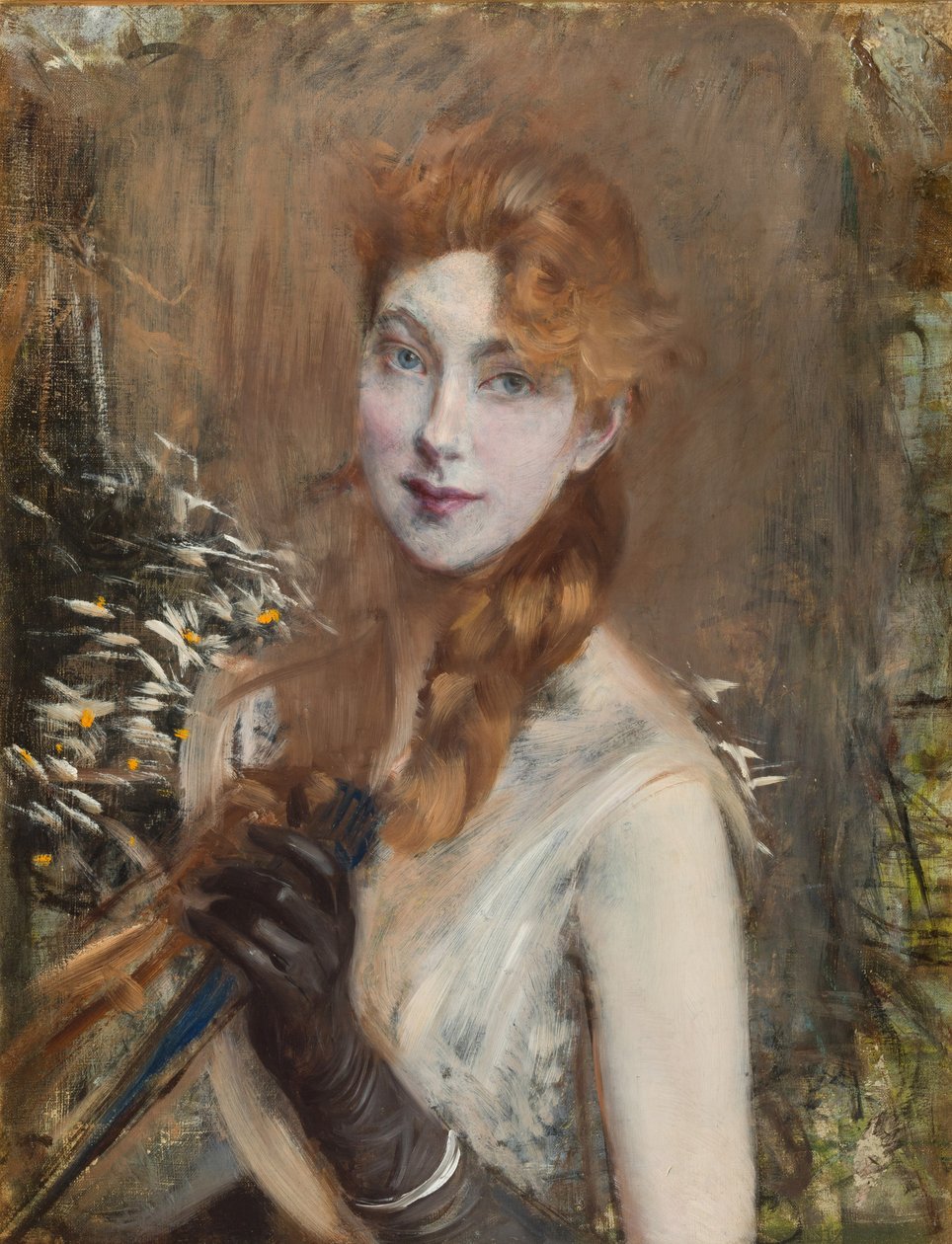 The Blonde Braid, ca 1891. de Giovanni Boldini