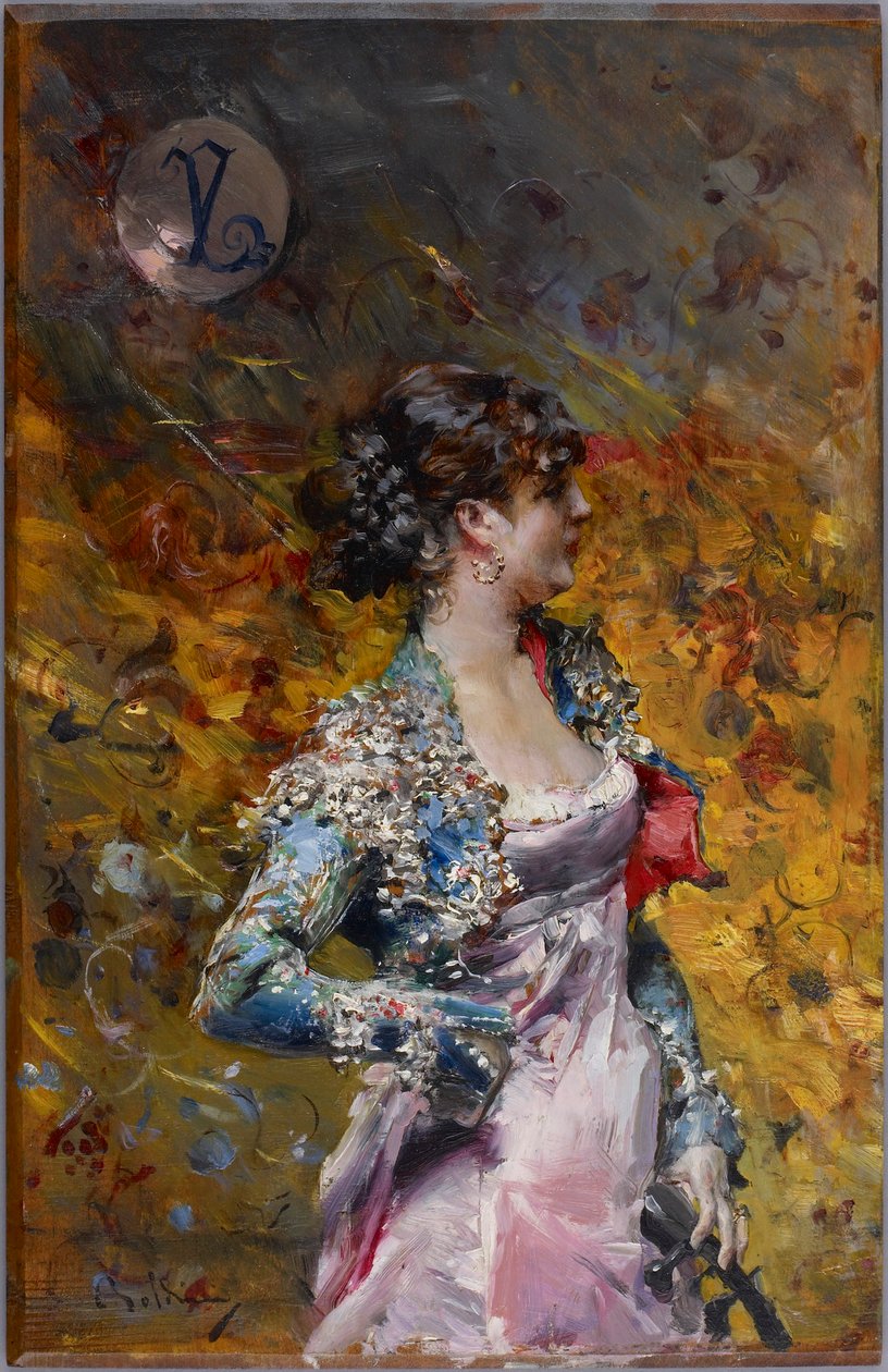 Dama com uma guitarra de Giovanni Boldini