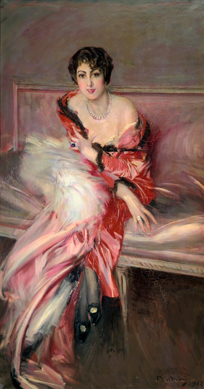 Madame Juillard In Red, 1912 de Giovanni Boldini