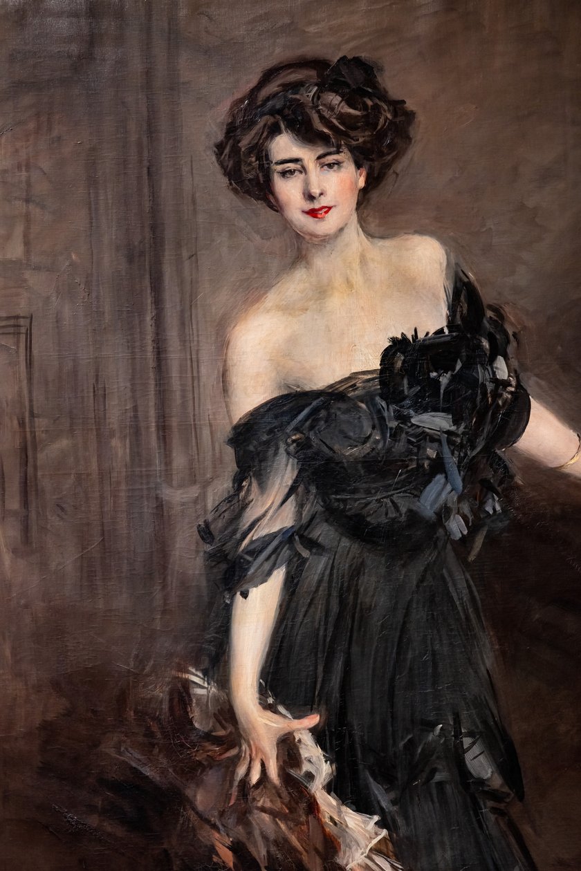 Mademoiselle de Nemidofft, detalhe de Giovanni Boldini