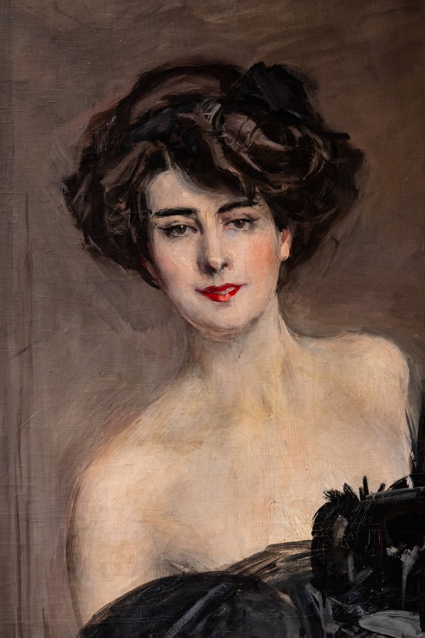 Mademoiselle de Nemidofft, detalhe de Giovanni Boldini