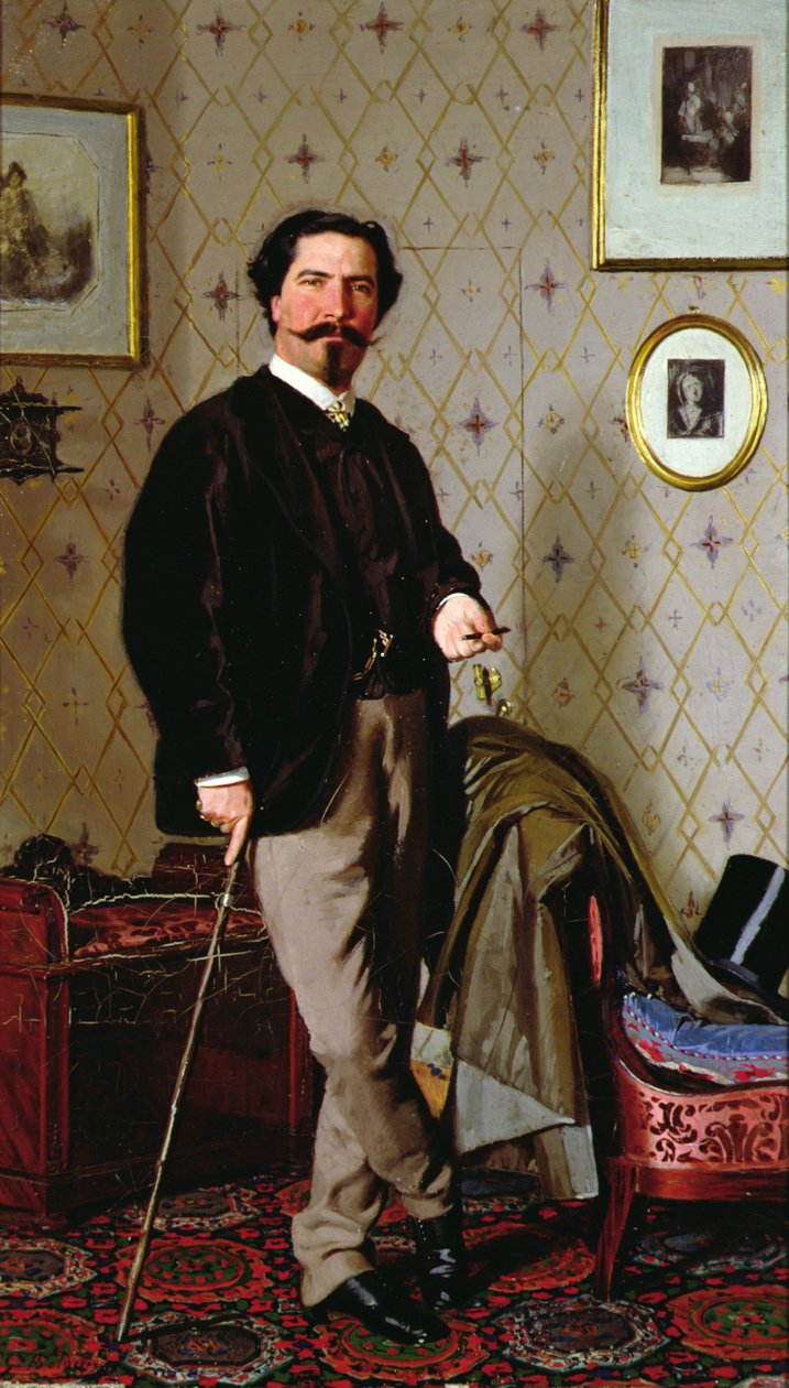 Retrato de Cristiano Banti (1824-1904) (óleo sobre tela) de Giovanni Boldini