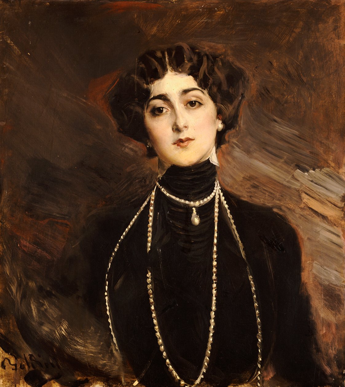 Retrato de Lina Cavalieri, c.1901 de Giovanni Boldini