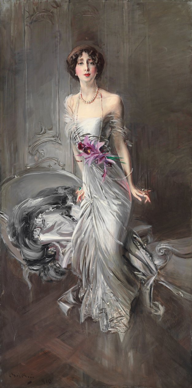 Retrato de Madame Eugene Doyen; Retrato de Madame Eugene Doyen, 1910 de Giovanni Boldini