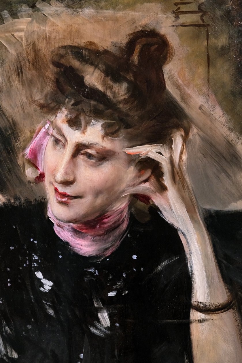 Retrato de Madame Veil Picard, detalhe de Giovanni Boldini