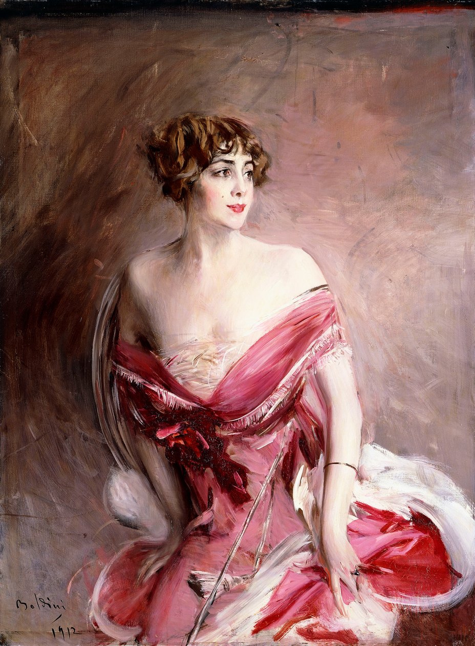 Retrato de Mlle. De Gillespie, La Dame de Biarritz, 1912 de Giovanni Boldini
