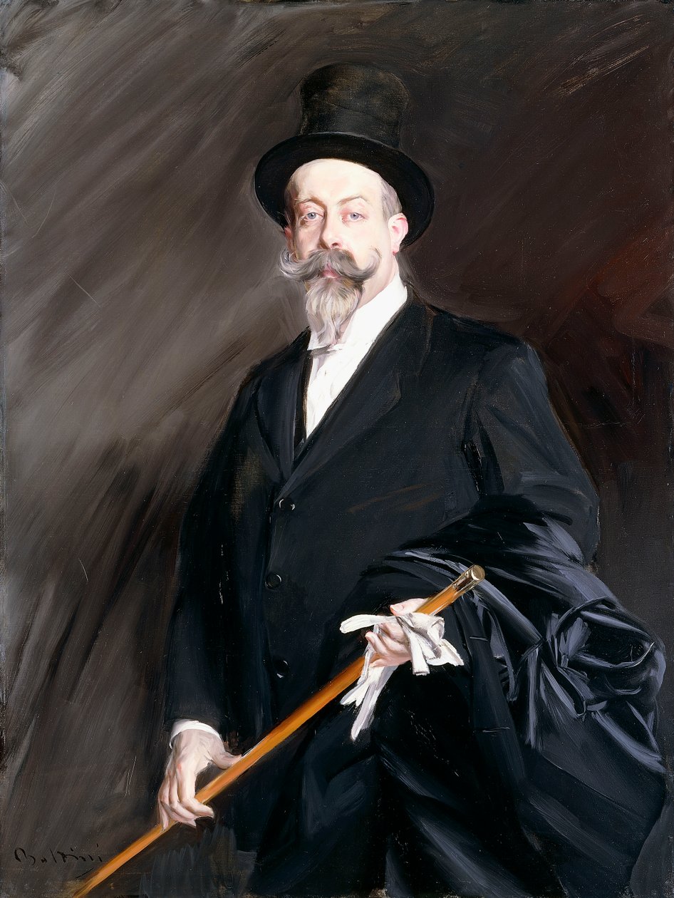 Retrato de Willy, o escritor, Henri Gauthier-Villars, de Giovanni Boldini