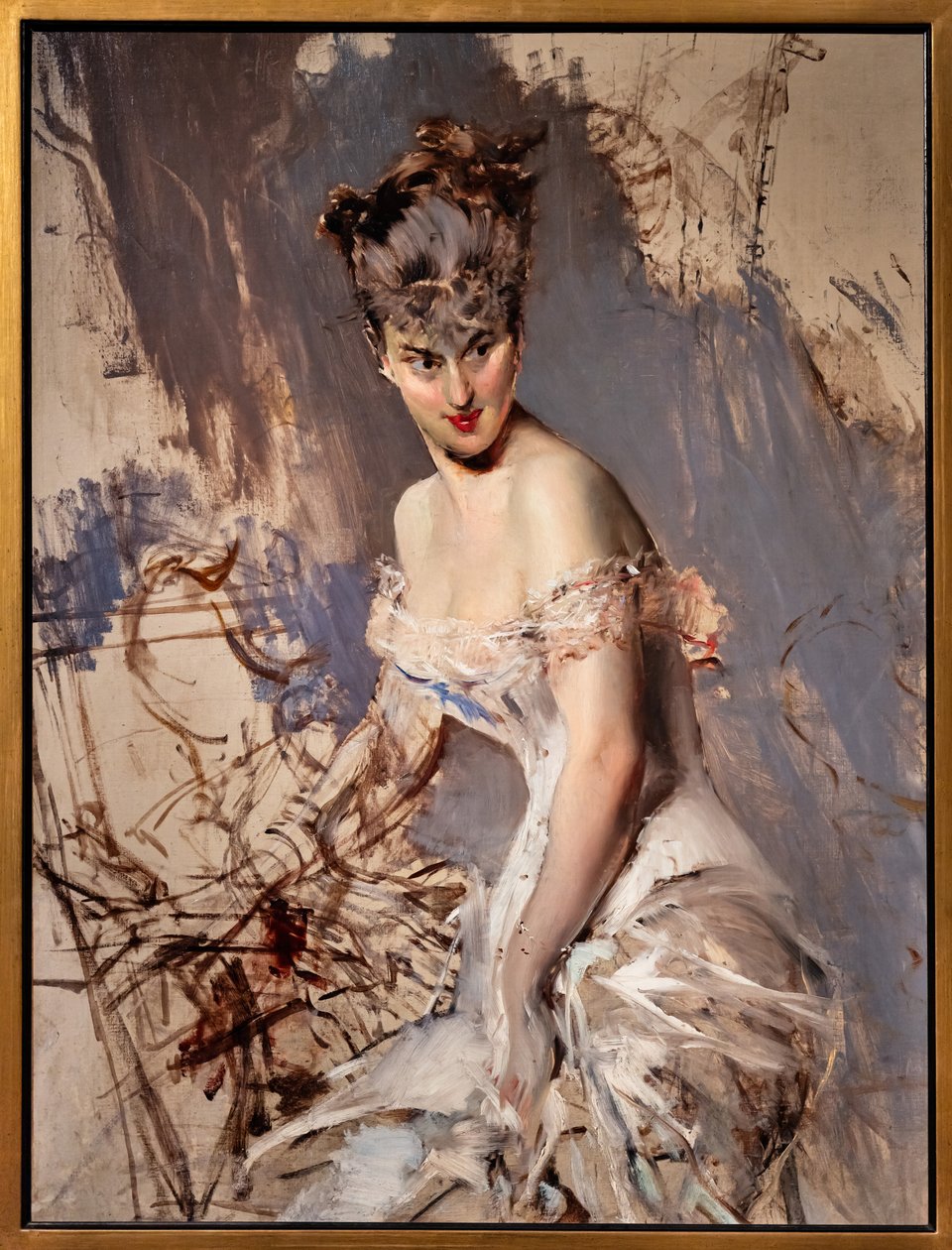 Retrato da actriz Alice Regnault de Giovanni Boldini