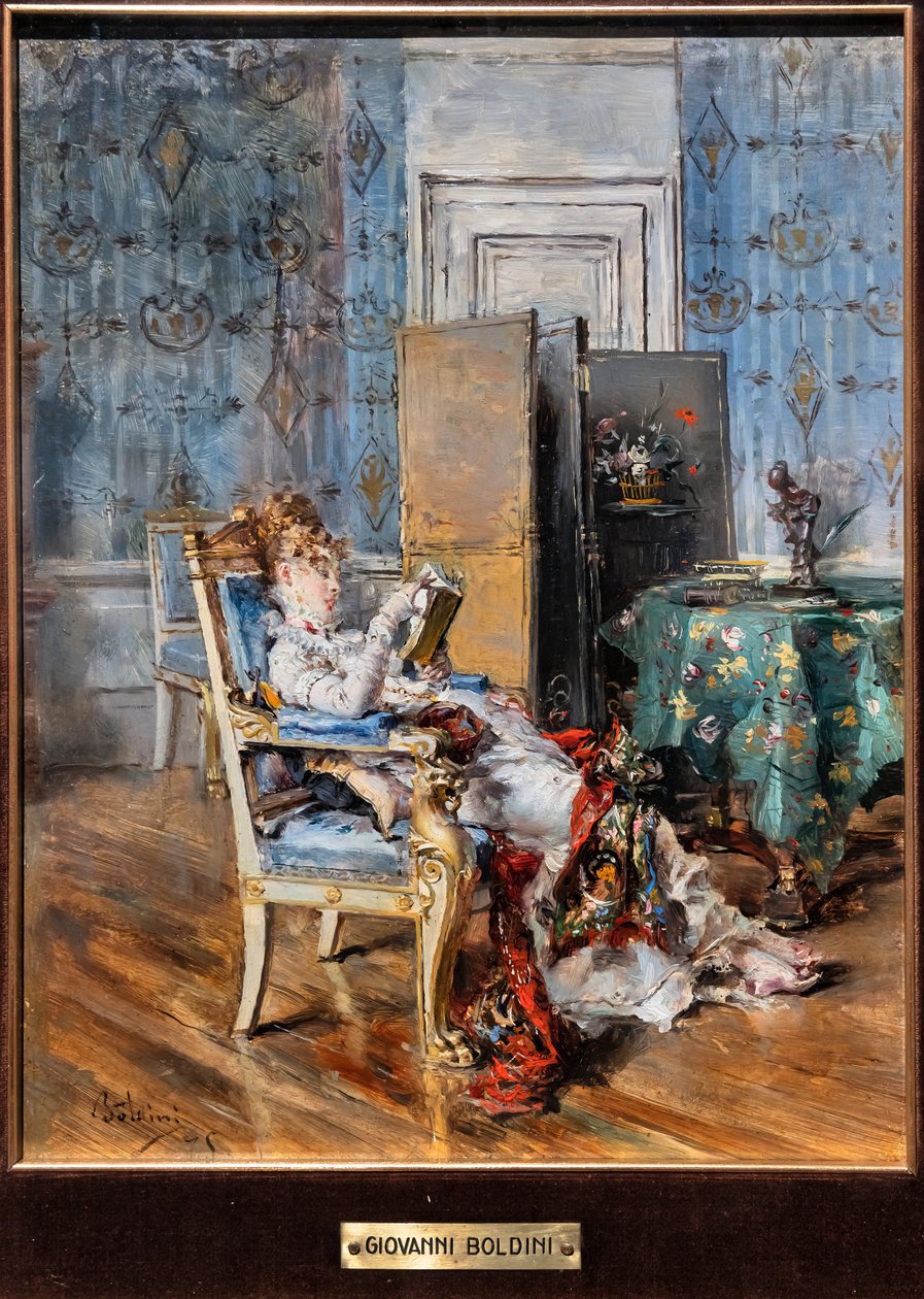 Mulher de Leitura de Giovanni Boldini