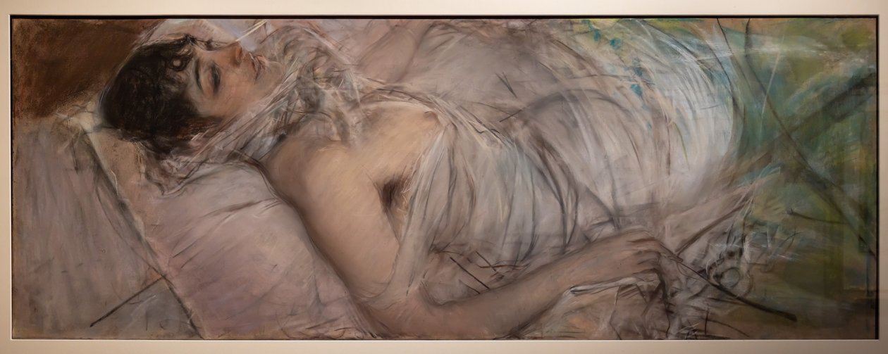 A Condessa de Rasty Reclining de Giovanni Boldini