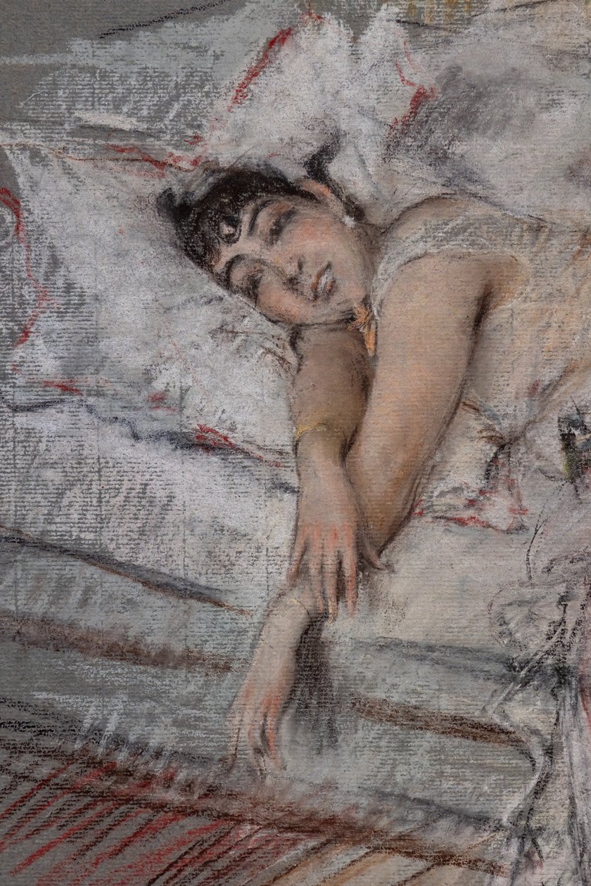 A Condessa de Rasty na Cama, detalhe de Giovanni Boldini