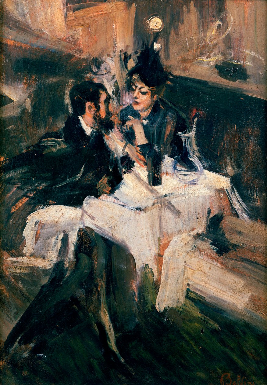O almoço dos namorados ", c.1895 de Giovanni Boldini