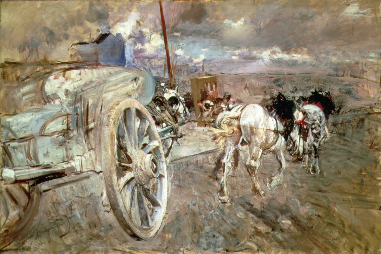 O descarregador no Porte dAsieres, 1886-7 de Giovanni Boldini