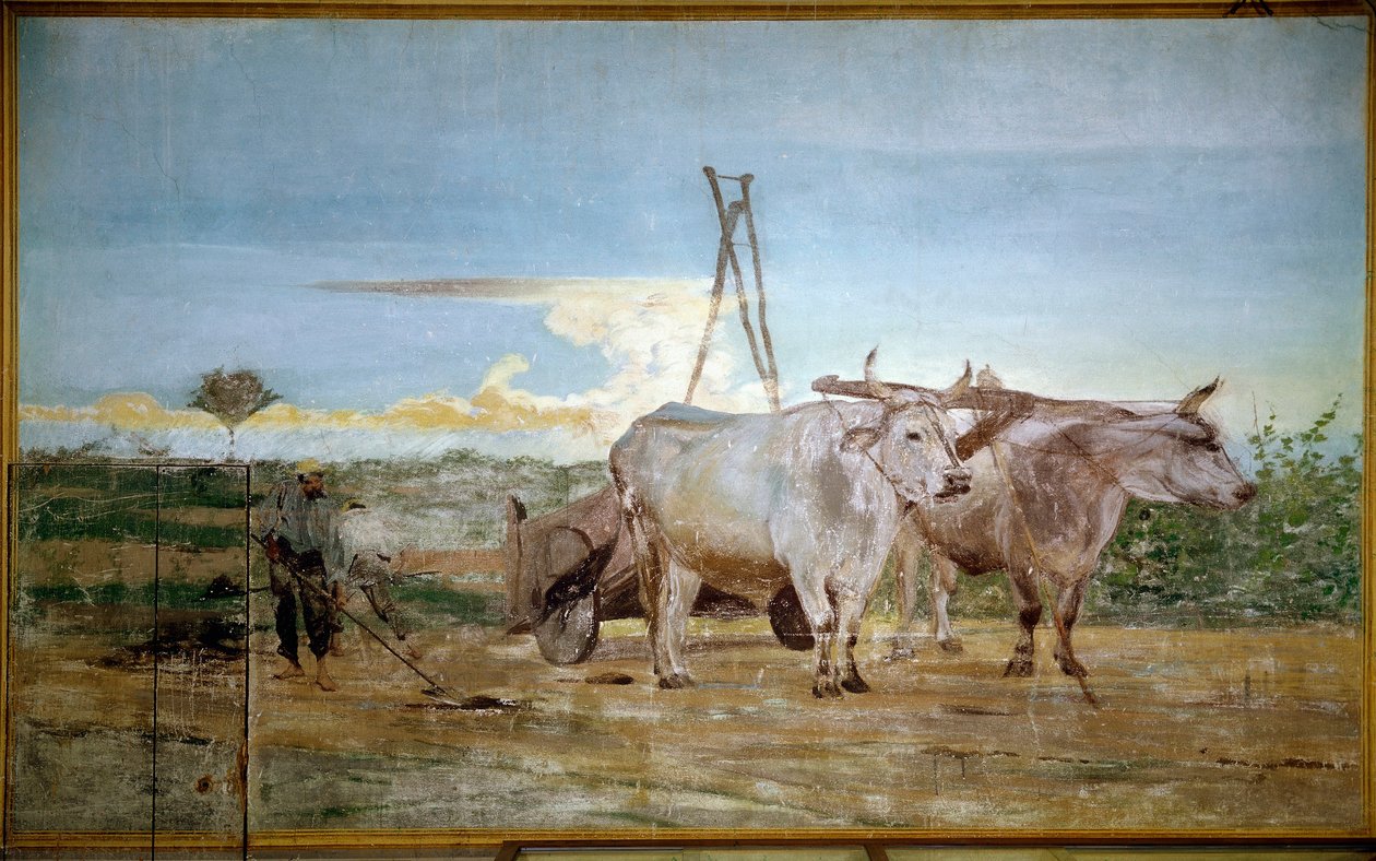 O esterco animal recolhido (óleo sobre tela de Giovanni Boldini