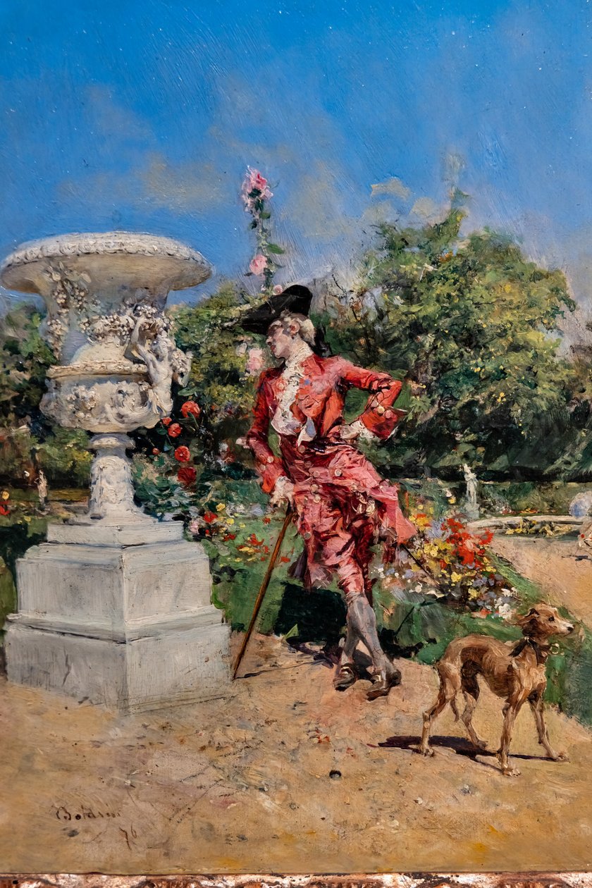Jovem Marquês de Versalhes, detalhe de Giovanni Boldini