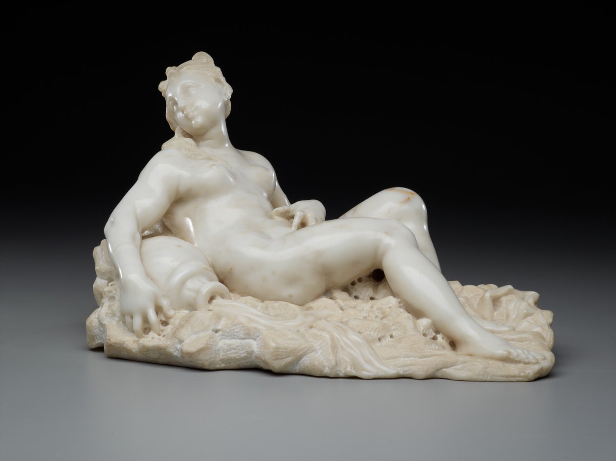 Mulher reclinada, c.1700 de Giovanni Bonazza