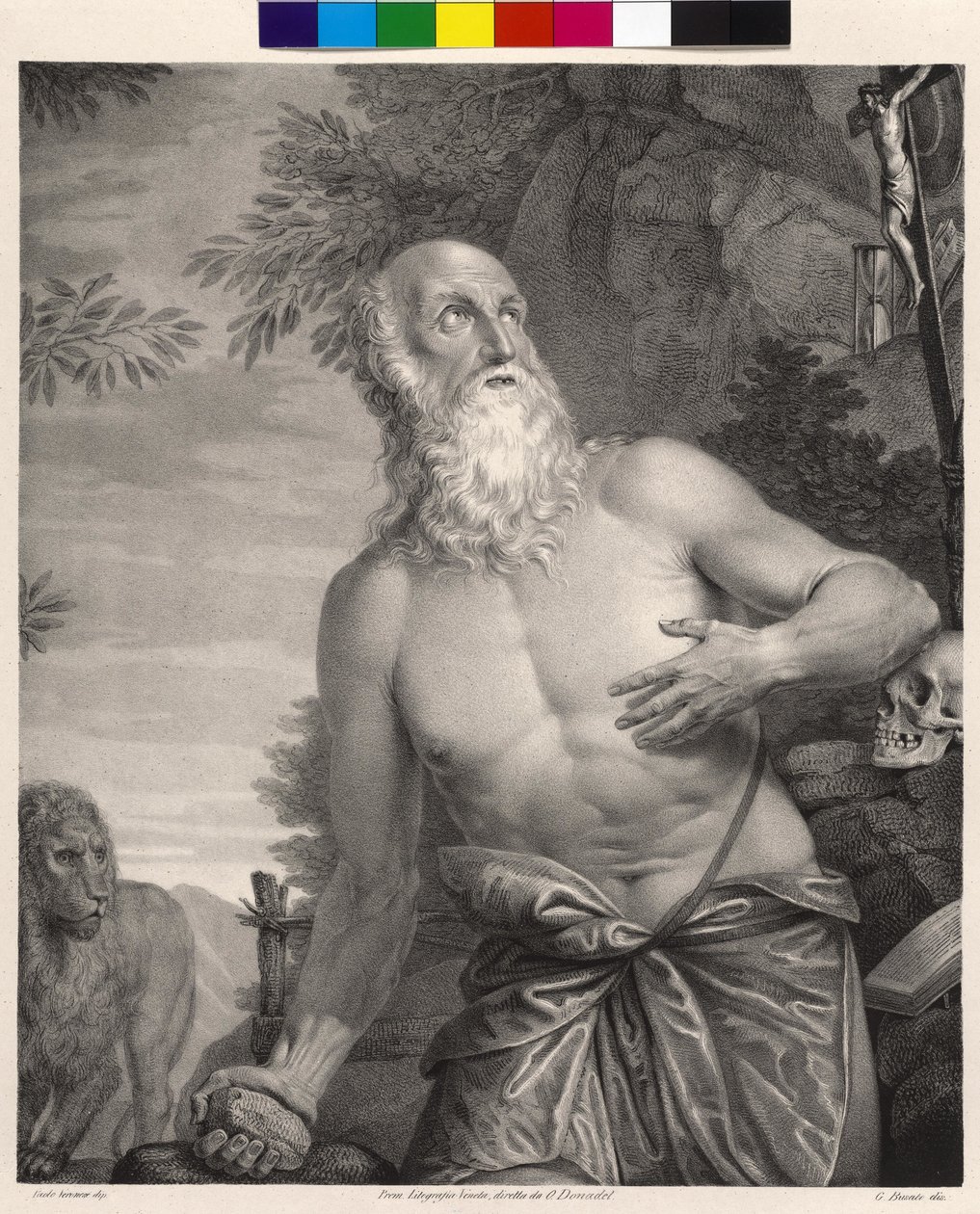São Jerónimo (litografia) de Giovanni Busato