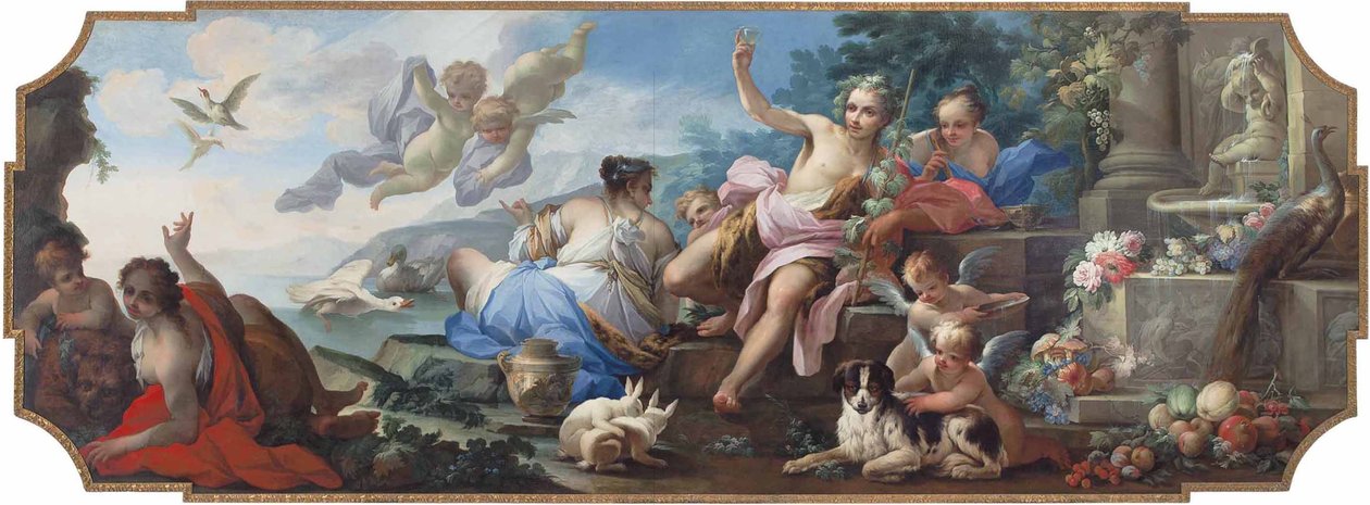Ariadne na Ilha de Naxos, ou uma Alegoria do outono de Giovanni Camillo Sagrestani