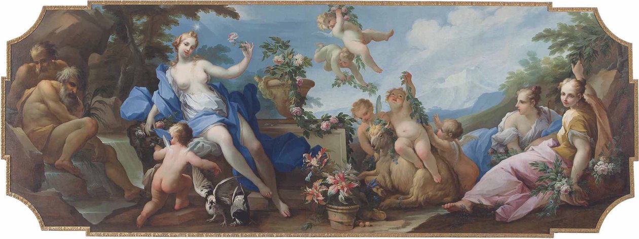 Aurora e Diana, ou uma Alegoria da primavera de Giovanni Camillo Sagrestani