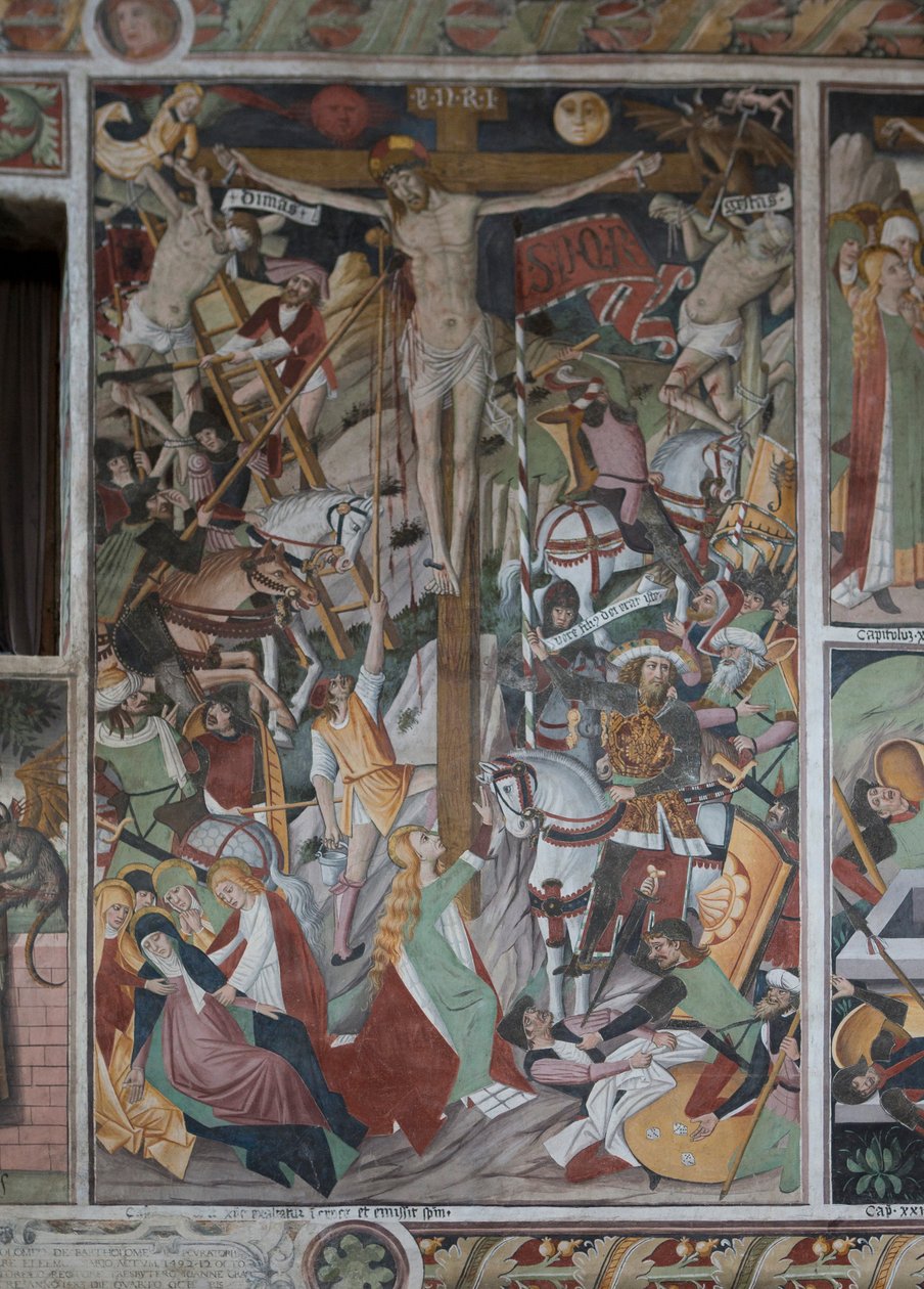 Crucifixo, c.1492 (fresco) de Giovanni Canavesio