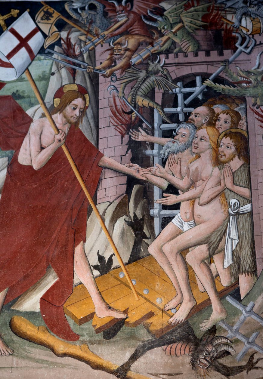 Descida para o inferno, c.1492 de Giovanni Canavesio
