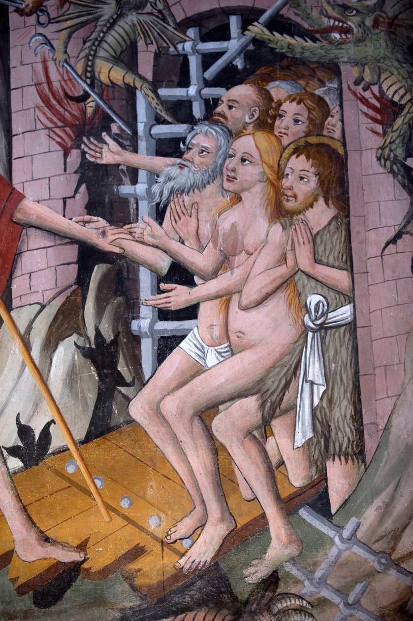 Descida para o inferno, c.1492 de Giovanni Canavesio