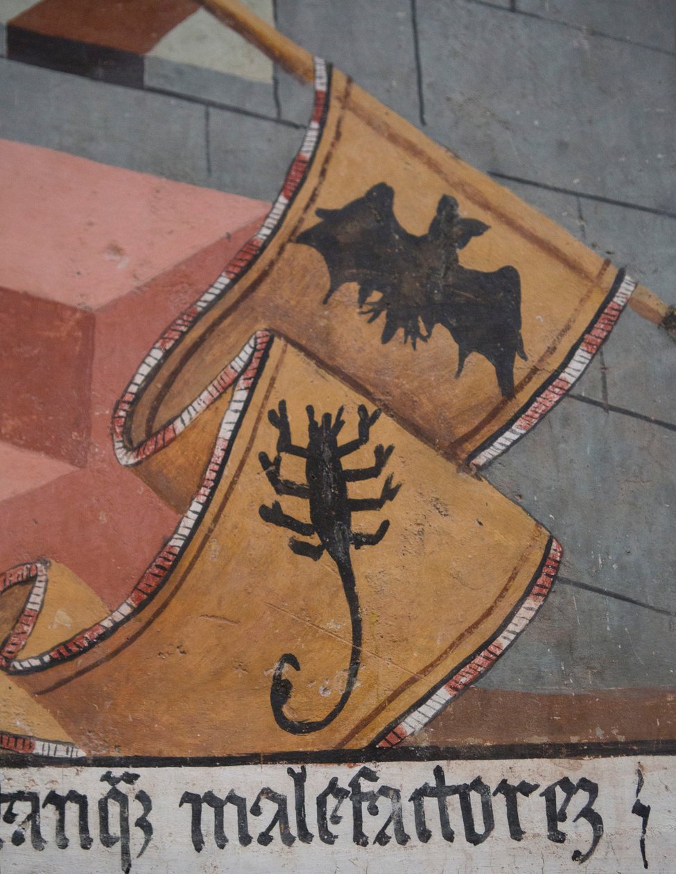 Juízo Final, detalhe, c.1492 (fresco) de Giovanni Canavesio
