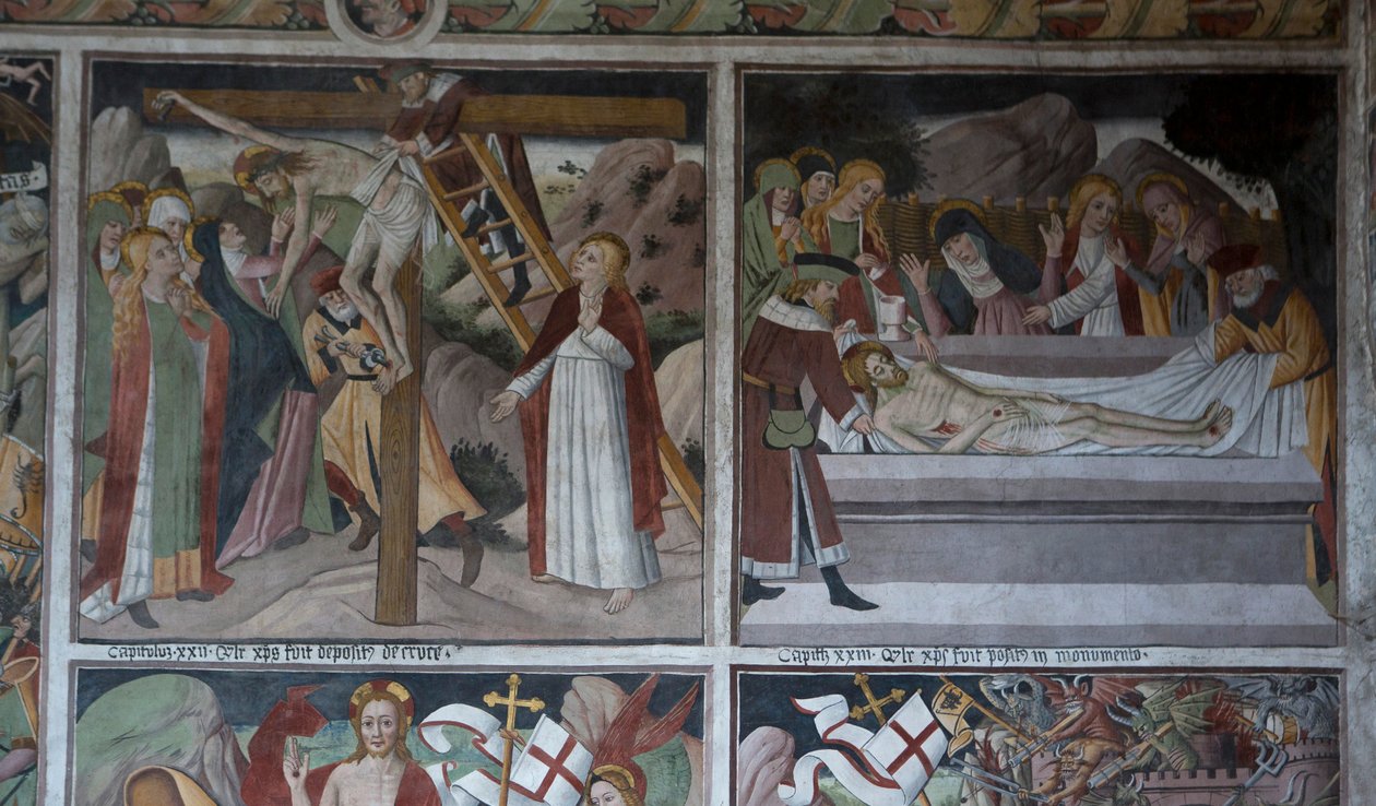 Cenas da Paixão de Cristo, c.1492 (fresco) de Giovanni Canavesio