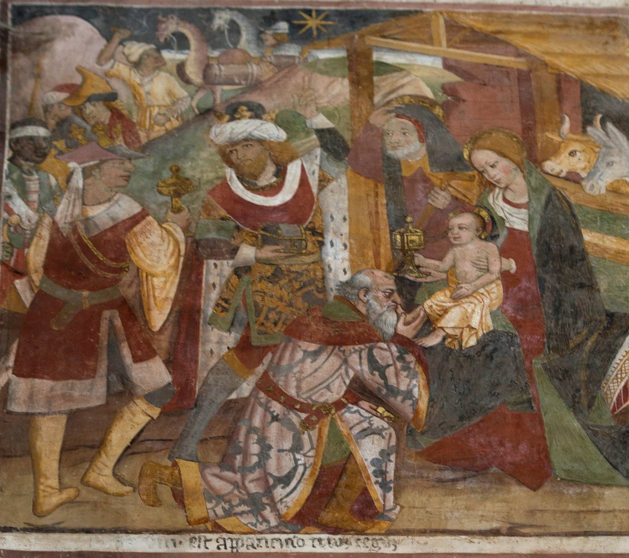 A Adoração dos Três Reis, c.1492 de Giovanni Canavesio