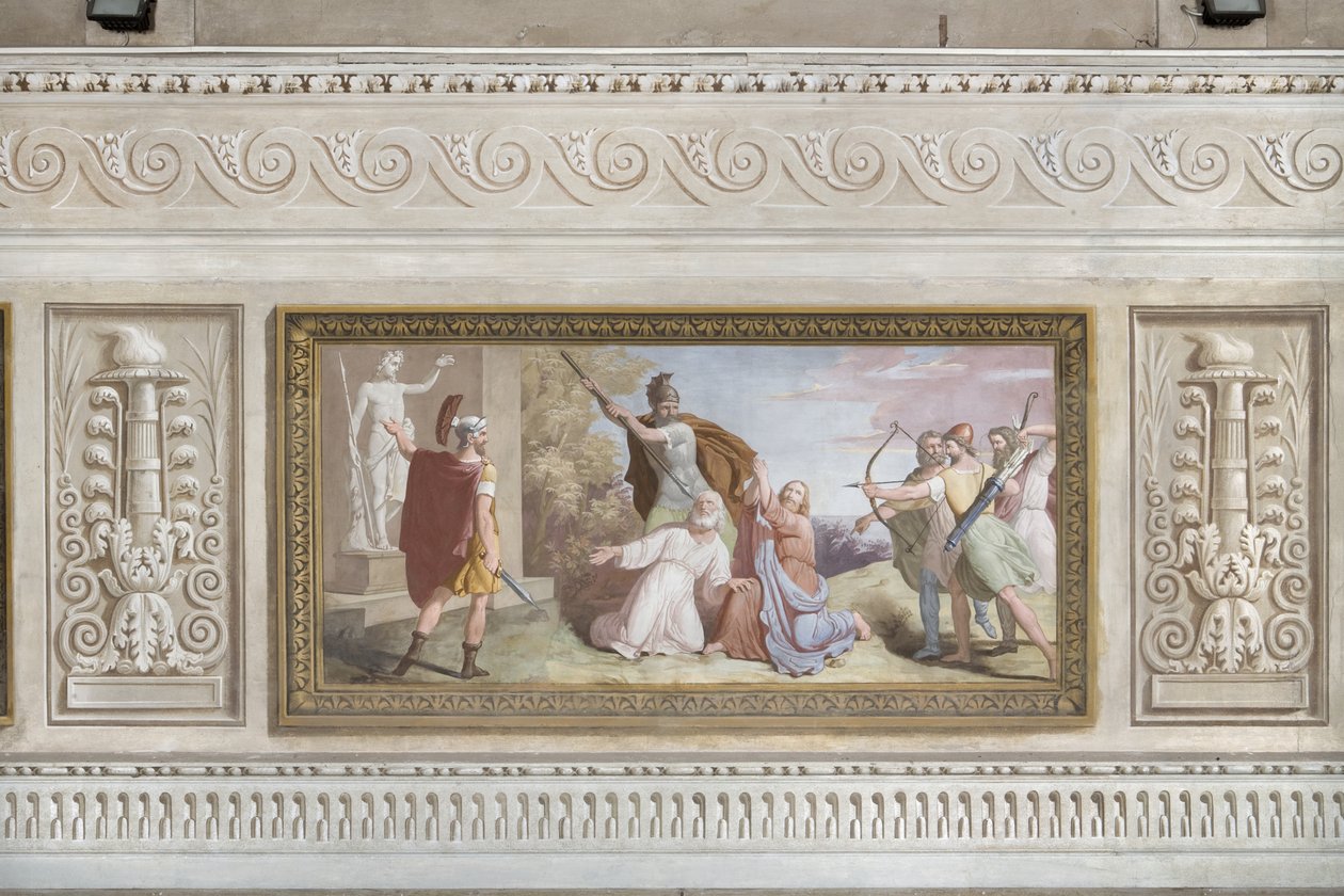O Martírio de São Simão e São Judas Tadeu, de Histórias de Cristo de Giovanni Chiarini